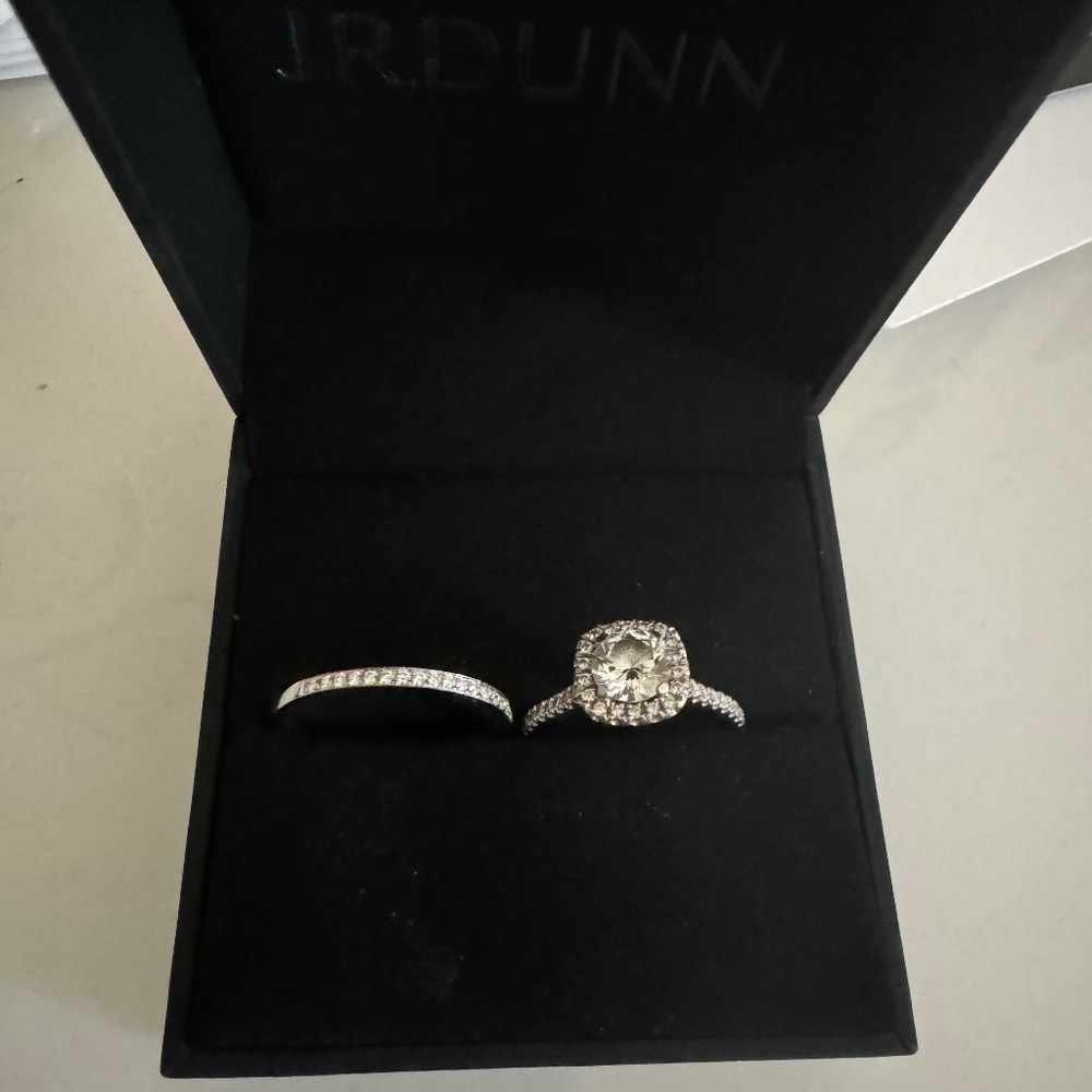 Engagement and wedding rings